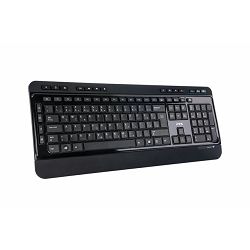 Tipkovnica MS ALPHA M500 (bežična, membranska crna)