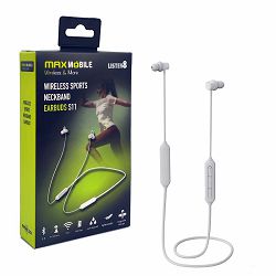 Slušalice bežične MAXMOBILE S11 (Bluetooth, stereo, bijela)