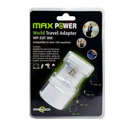 MAXPOWER ADAPTER UNIVERZALNI PUTNI WP-3UT WH BIJELI