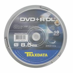 DVD+R DL TRAXDATA 8,5 GB CAKE 10 - 1 kom