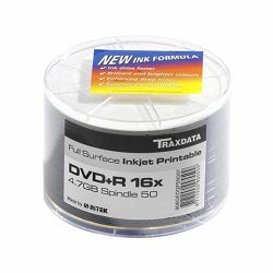 DVD-R TRAXDATA 4,7GB SPINDLE 50 PRINT BIJELI - 1kom