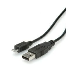 Roline USB2.0 kabel TIP A(M) na Micro B(M), 1.8m crni