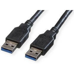Roline USB3.2 Gen 1 kabel, TIP A-A M/M, 3.0m crni
