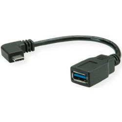 Roline GOLD USB3.1 Gen2 kabel TIP A-C M/M, 1.0m crno/zlatni