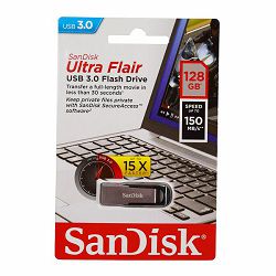 SANDISK USB 3.0 FLASH DRIVE ULTRA FLAIR 128GB