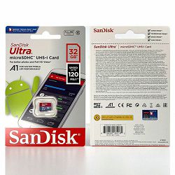 SANDISK MEMORIJSKA KARTICA MicroSDHC ULTRA 120MB/s 32GB