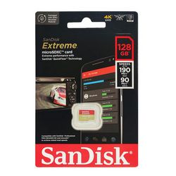SANDISK MEMORIJSKA KARTICA MicroSDXC™ UHS-I V30 EXTREME 128GB 190MB/s