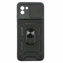 Maska za mobitel SAMSUNG GALAXY A03 ANTI-SHOCK WITH RING IV crna