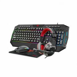 GAMENOTE SET COMBO 4u1 TIPKOVNICA+SLUŠALICE+MIŠ+PODLOGA KB501CM