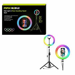 Svjetlosni prsten sa stalkom MAXMOBILE MJ26 10", RGB LED
