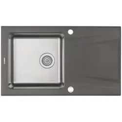 1-bowl granite-steel sink with drainer
