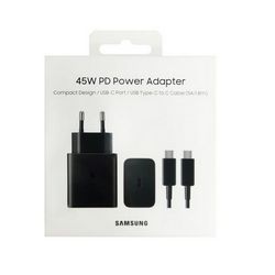 Punjač za mobitel SAMSUNG EP-T4510XBE,PD 45W,Type C kabel 1.8m 5A
