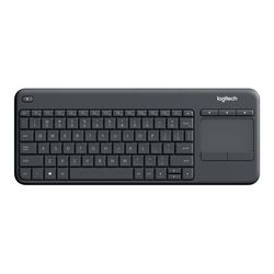 Tipkovnica LOGITECH K400 Plus Touch (nizozemski raspored) crna