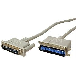 Roline paralelni printer kabel, DB25 - C36, M/M, 1.8m sivi