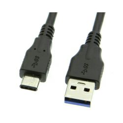 Roline USB3.1 kabel TIP A-C M/M, 1.0m crni