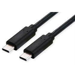 Roline USB4 Gen3x2 kabel TIP C-C M/M, Emark, 100W, 1.0m crni