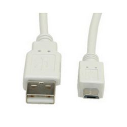 Roline VALUE USB2.0 kabel TIP A(M) na Micro B(M), 1.8m bijeli