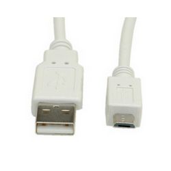 Roline VALUE USB2.0 kabel TIP A(M) na Micro B(M), 0.8m bijeli
