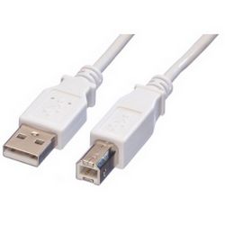 Roline VALUE USB2.0 kabel TIP A-B M/M, 0.8m bijeli