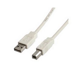 Roline VALUE USB2.0 kabel TIP A-B M/M, 1.8m bijeli