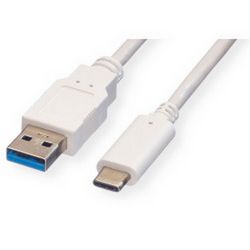 Roline VALUE USB 3.2 Gen 1 kabel, A-C, M/M, 2.0m bijeli
