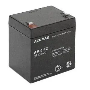 12V 5AH VRLA AM5-12T2 ACUMAX EMU BATTERY