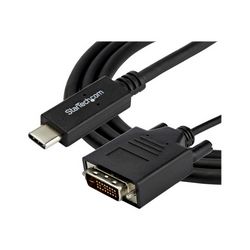 Vanjski video adapter STARTECH.COM USB-C na DVI kabel od 3.3 ft / 1 m (USB tip C video adapter kabel, 1920 x 1200 (CDP2DVIMM1MB)) crna