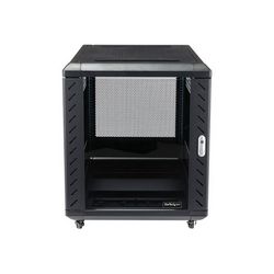 Ormar za AV opremu STARTECH.COM 12U s staklenim vratima (mrežni ormar od 19 inča za poslužiteljsku sobu ili ured (RK1236BKF) stalak, 12U)
