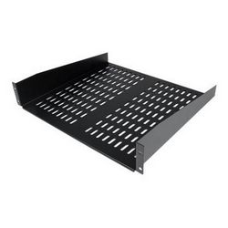 2U polica za stalak servera STARTECH.COM (univerzalna perforirana konzolna polica za 19" ormar za mrežnu opremu i kabinete, čelična polica za tešku uporabu, 50 lb,16" duboka, CABSHELFV)
