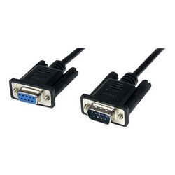 Null modem kabel STARTECH.COM DB9 RS232 (1m, F/M, DB9 muški na ženski, 9 pin, 1x DB9 M, 1x DB9 F) crna