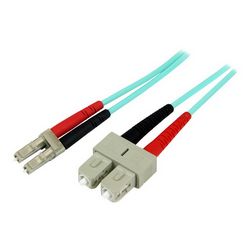 Optički patch kabel STARTECH.COM LC na SC optički patch kabel od 2m (10 Gb, višemodni dupleks 50/125, LSZH, LC/SC, OM3, l (A50FBLCSC2)) aquamarin