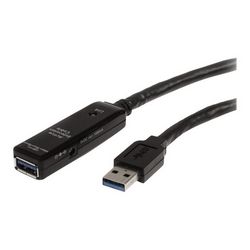 Aktivni USB 3.0 produžni kabel STARTECH.COM od 16.4 ft s AC adapterom za napajanje (oklopljeni, muški na ženski USB USB 3.1 Gen 1 tip A (5Gbps) produživač (USB3AAEXT5M), 5 m)