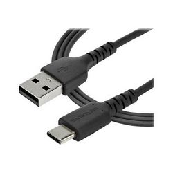 USB kabel za punjenje i sinkronizaciju STARTECH 1m USB A do USB C (Aramidna vlakna, 60W, USB 2.0 na USB tip C, crna)