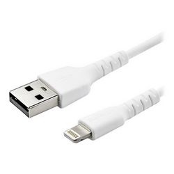 Lightning kabel STARTECH.COM 1m USB A to Lightning Cable (izdržljiv bijeli iPhone iPad kabel za punjenje i sinkronizaciju s aramidnim vlaknima Apple MFI 