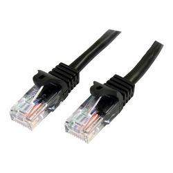 Patch kabel STARTECH.COM Crni Cat5e / Cat 5 Snagless patch kabel od 3m (45PAT3MBK) crna
