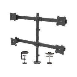 Četverostruki nosač monitora STARTECH.COM stezaljka / otvor ARMQUAD (za montažu na stol, 4 VESA zaslona do 27", ergonomski podesivi artikulirajući nosač s 