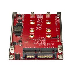 Adapter za tvrdi disk M.2 na SATA STARTECH.COM S322M225R (s dvostrukim utorom, za utor od 2.5in, RAID- M.2 SSD, M.2 Adapter, M.2 SSD Adapter, kontroler 
