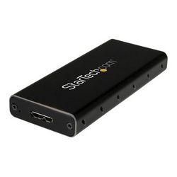 Kućište za tvrdi disk M.2 SSD STARTECH.COM SM21BMU31C3 (za M.2 SATA SSD-ove, USB 3.1 (10Gbps) s USB-C kabelom, vanjsko kućište za USB-C domaćina, aluminij, 