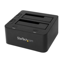 Dvostruka docking stanica za tvrdi disk STARTECH.COM Dual-Bay USB 3.0 (vanjski 2.5/3.5 SATA III/II/I, SSD/HDD, top-loading, kontroler za pohranu) 