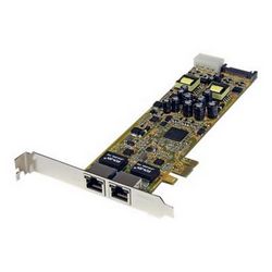 Dvostruki priključak PCI Express gigabitni mrežni adapter STARTECH.COM ST2000PEXPSE (2 priključka PCIe NIC 10/100/1000 adapter za poslužitelj s PoE PSE, mrežni 