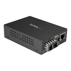 Jednomodni (SM) SC optički pretvarač vlakana STARTECH.COM MCMGBSCSM10 (za mrežu od 10/100/1000-10km-gigabitni Ethernet-1310nm-s automatskim pregovaranjem, 