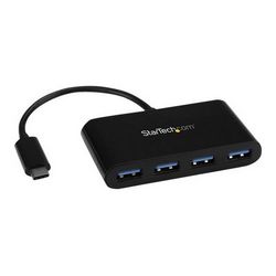 Hub s četiri USB-C priključka STARTECH.COM HB30C4AB (prijenosni, napajanje iz sabirnice, USB 3.1 Gen 1 Type-C, USB 3.0 port expander)