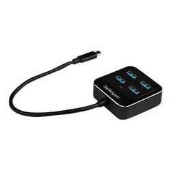 USB-C hub STARTECH.COM hub s (4 priključka, USB-C na 4x USB-A portove, SuperSpeed 10Gbps USB 3.1/USB 3.2 Gen 2 tip-C hub, USB bus napajani, 