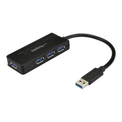 USB 3.0 Hub STARTECH.COM hub sa četiri porta (SuperSpeed 5Gbps s brzim punjenjem prijenosni USB 3.1/USB 3.2 Gen 1 tip A laptop / desktop Hub, USB Bus Power ili 