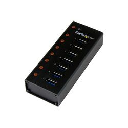 Hub s sedam USB 3.0 priključaka STARTECH.COM ST7300U3M (5 Gbps, metalno kućište, za stolno ili zidno postavljanje, robustni i industrijski napajan USB 