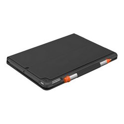 Tipkovnica i futrola LOGITECH Slim Folio (njemački raspored tipki) siva
