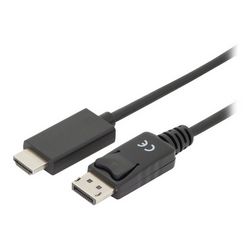 Kabel za DisplayPort adapter DIGITUS (DP/HDMI Type-A, 3 m)