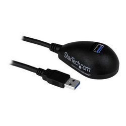 Produžni kabel USB 3.0 STARTECH.COM USB3SEXT5DKB duljine 5 ft. (crni, SuperSpeed, STP, USB-A muški na USB-A ženski kabel za računalo)