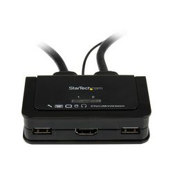 HDMI KVM preklopnik STARTECH.COM (s audio i daljinskim prekidačem, USB napajanje, HDMI, dvostruki port, SV211HDUA) 