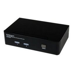 USB HDMI KVM prekidač STARTECH.COM s dva priključka, audio i USB 2.0 Hubom (1080p (1920 x 1200), podrška za tipkovnicu (SV231HDMIUA), KVM / audio / USB prekidač)